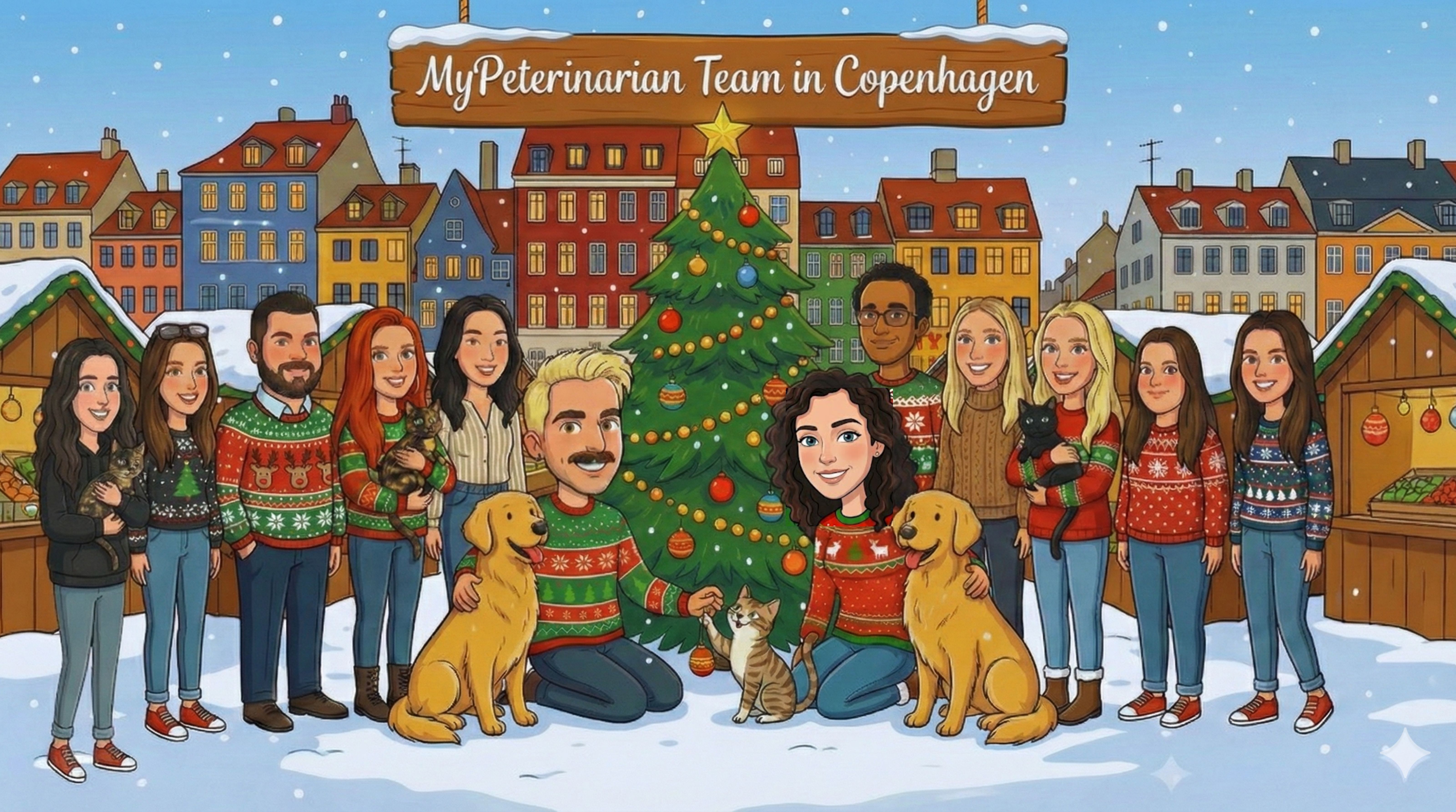MyPeterinarian Team in Copenhagen - Christmas 2024